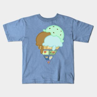 My Kind of Food Pyramid Kids T-Shirt